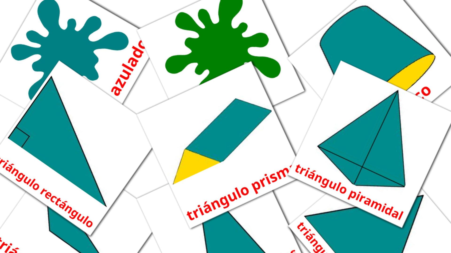 Colores y formas Vocabulário em espanhol Flashcards