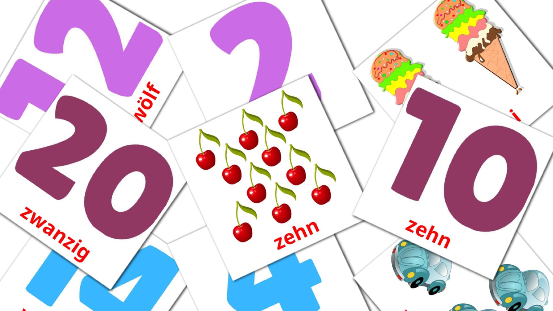 alemán tarjetas de vocabulario en Mathematik