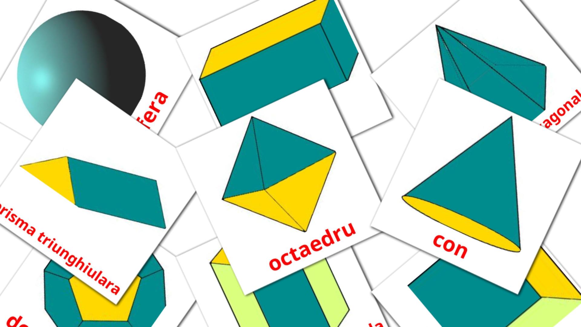 17 tarjetas didacticas de Forme 3D