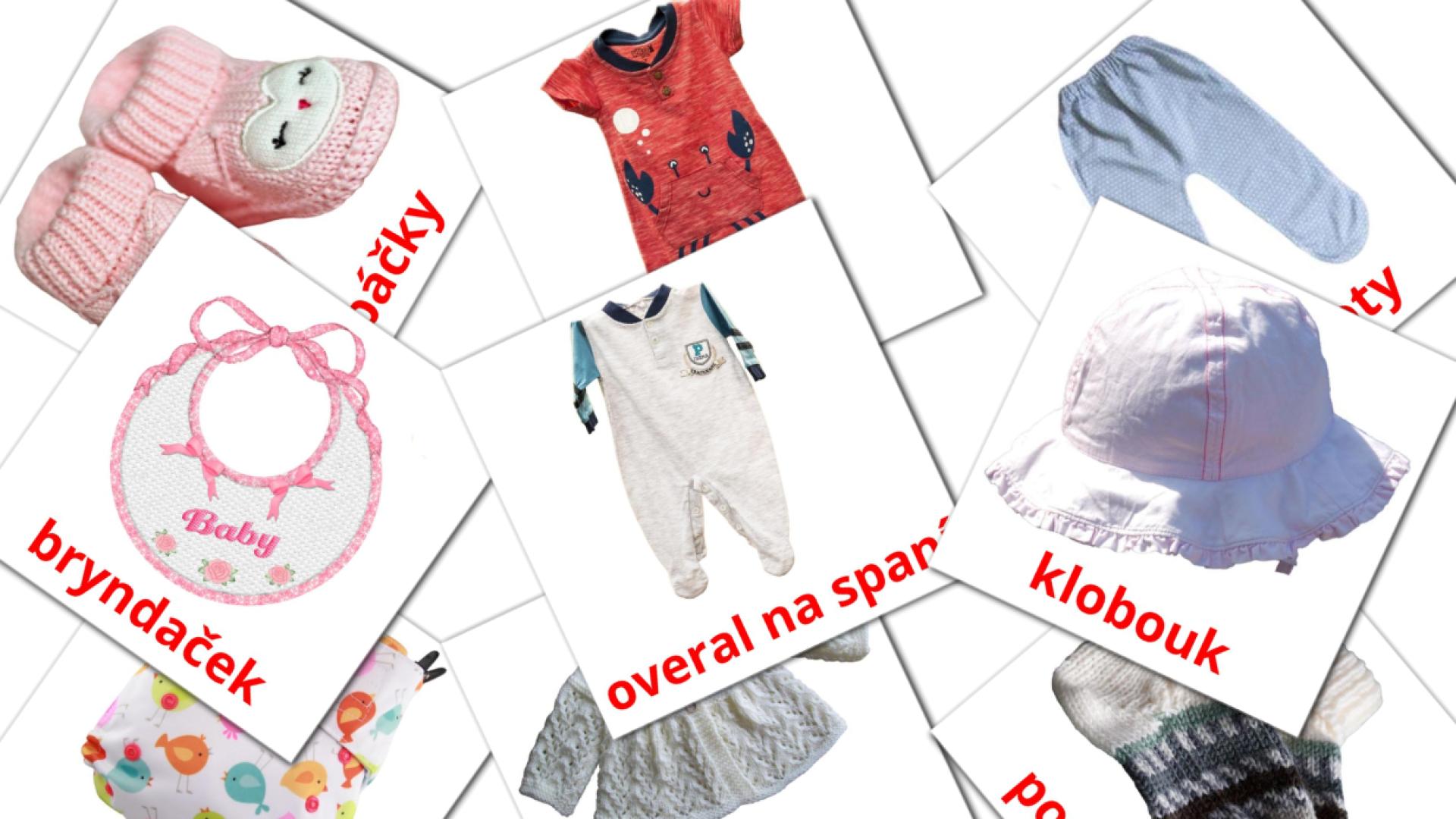 11 Flashcards de Dětské oblečení