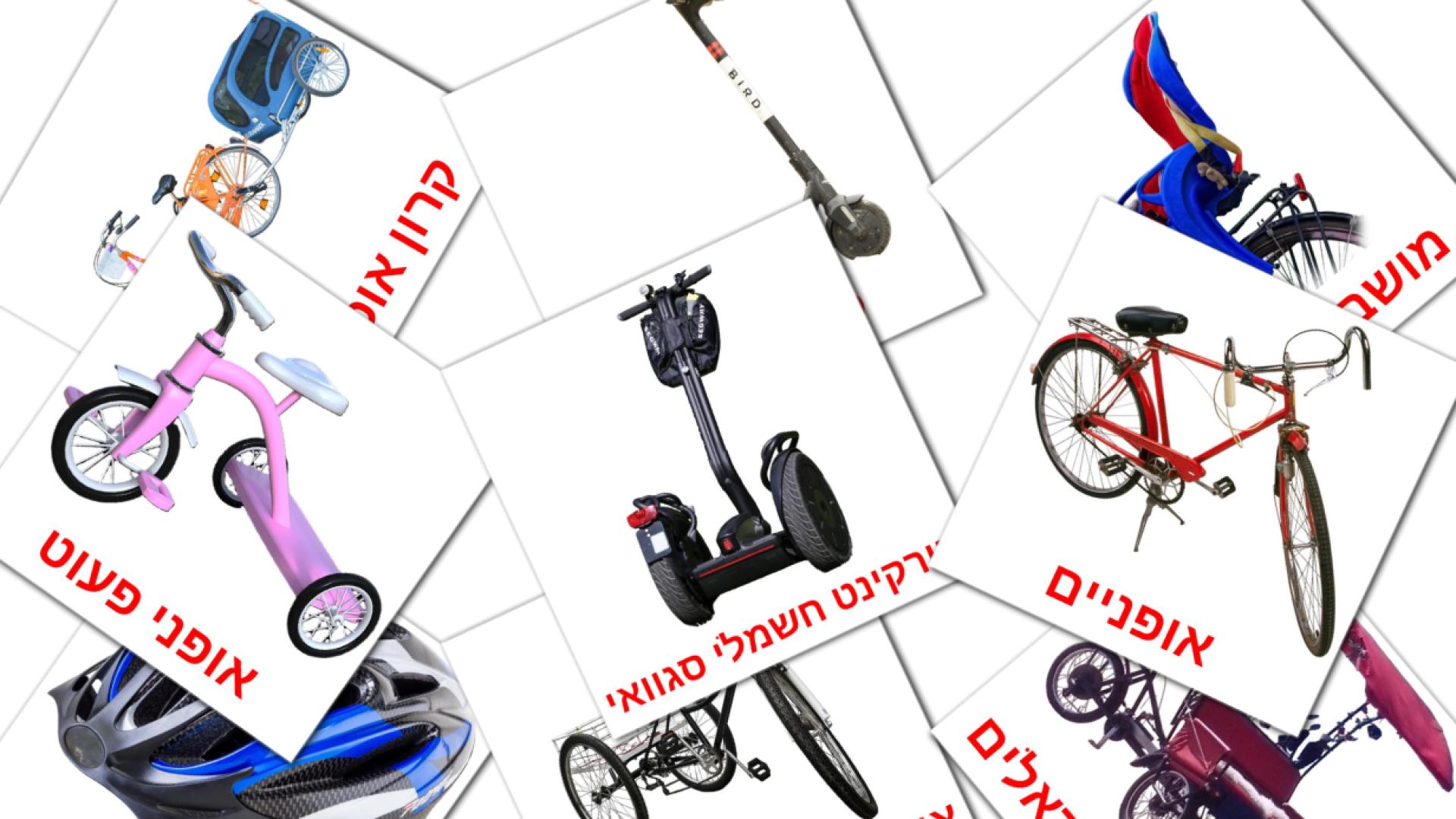 16 Bildkarten für תחבורת אופניים