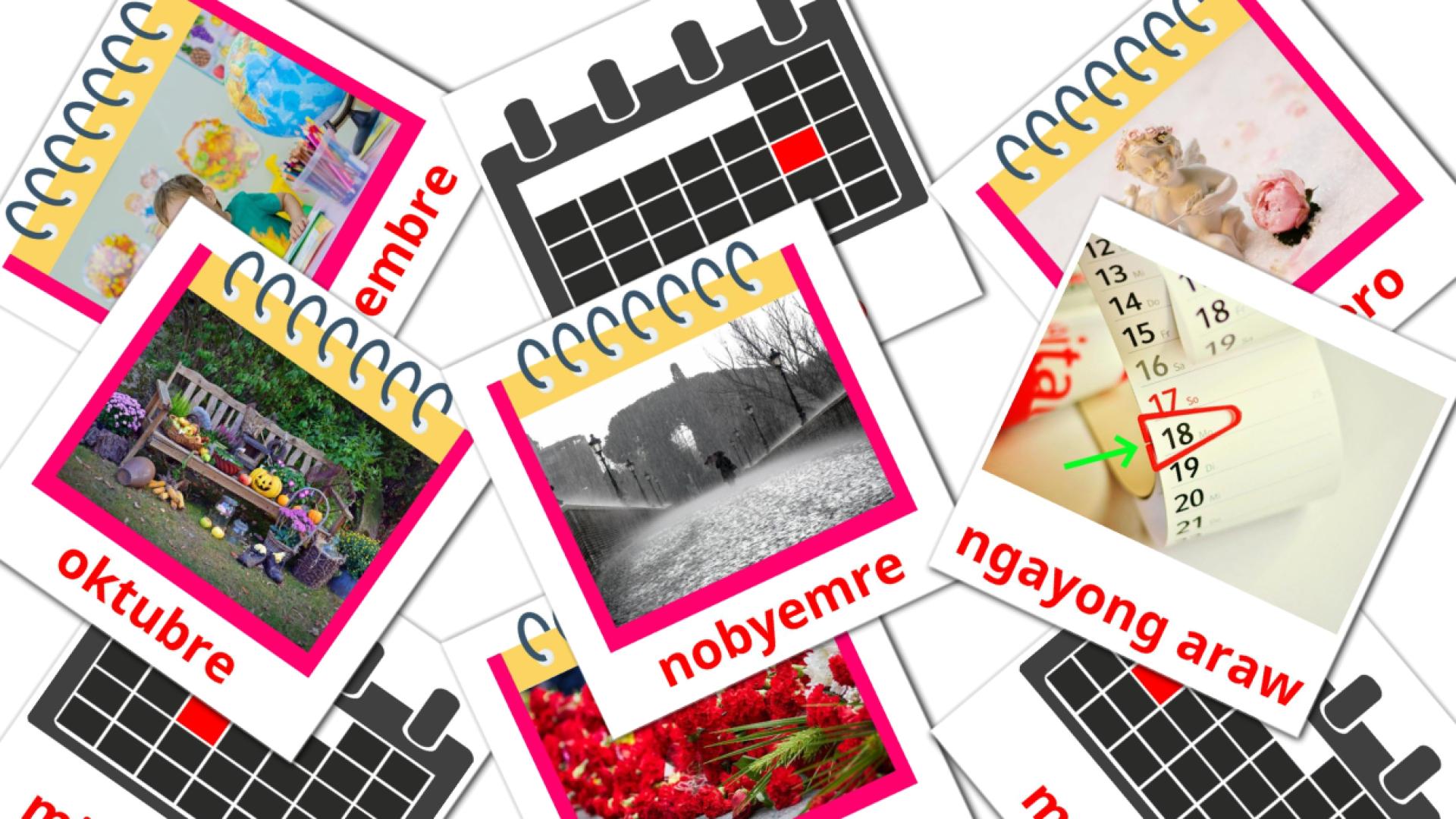 24 Bildkarten für Kalendaryo