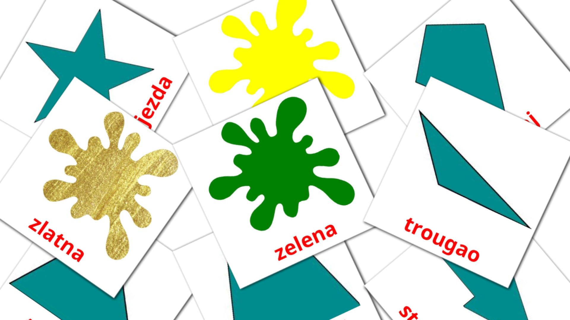 Boje  i Oblici bosnisch woordenschat flashcards