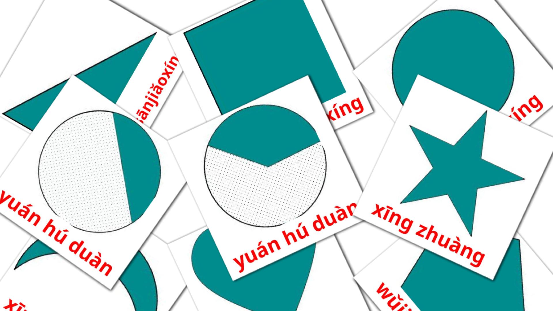 pinyin tarjetas de vocabulario en Shùxué
