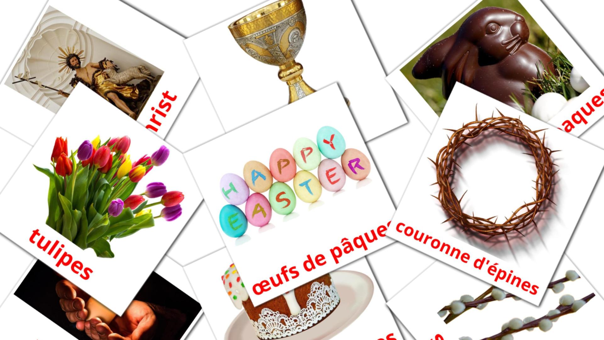 31 Bildkarten für Pâques