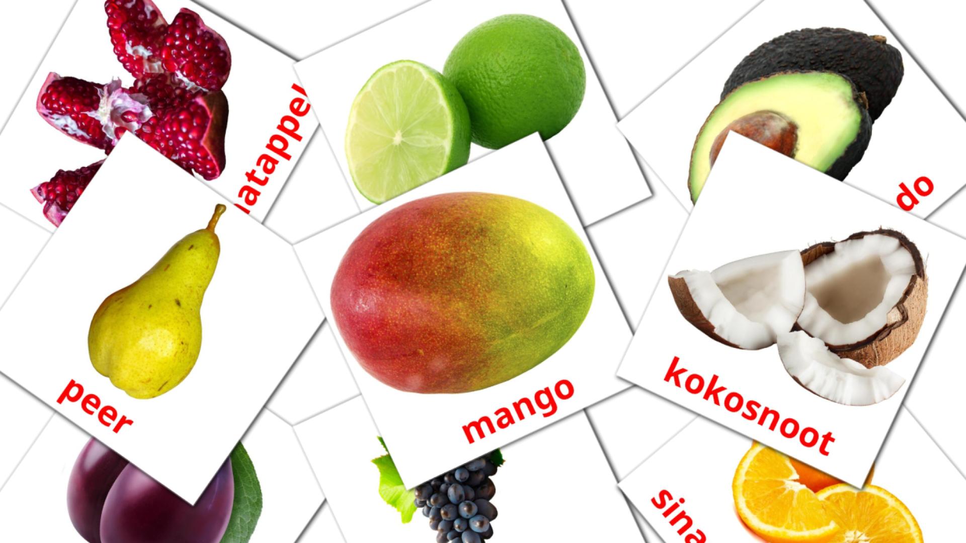 20 Bildkarten für Fruit
