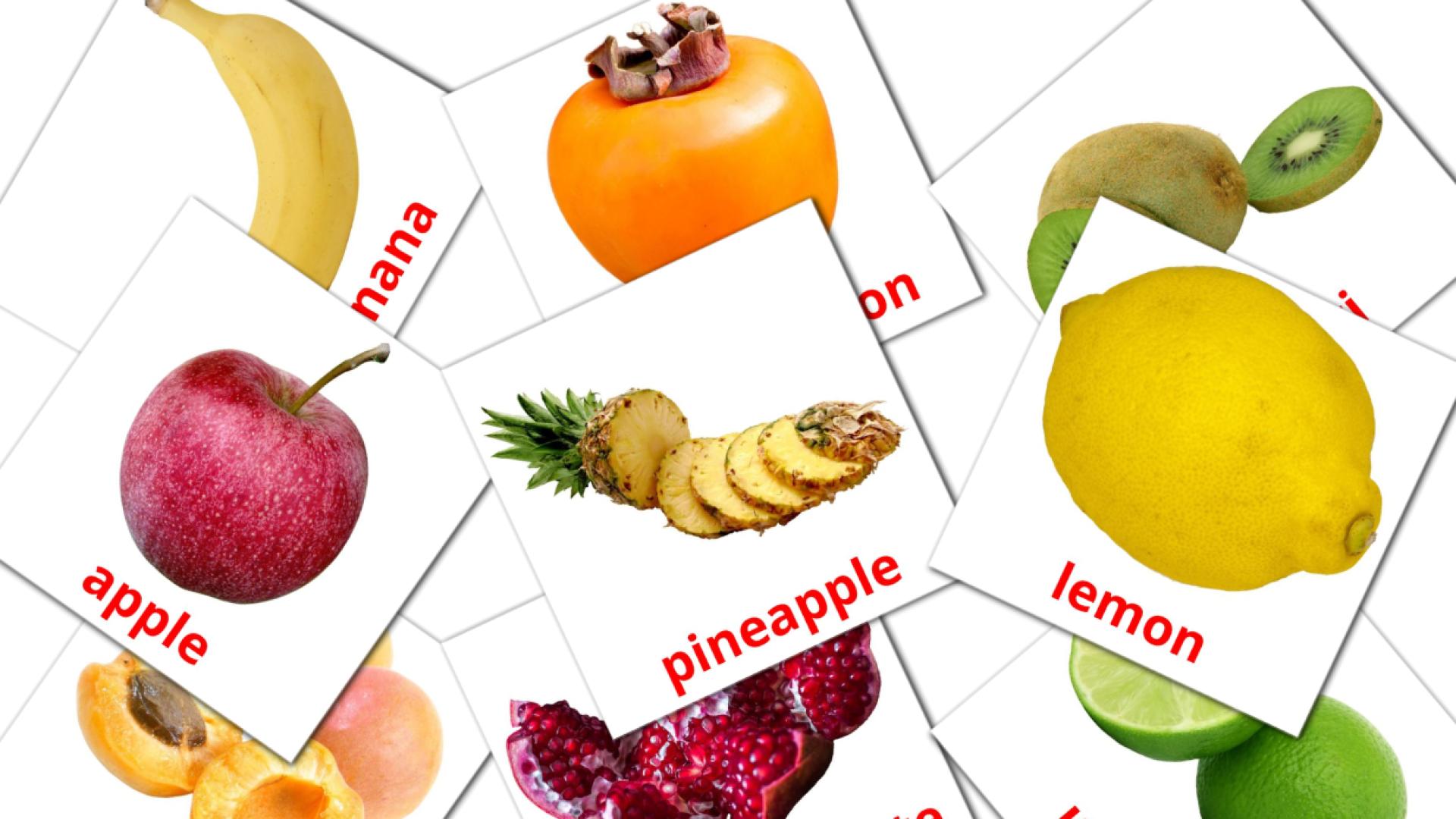 20 Карточки Домана Fruits
