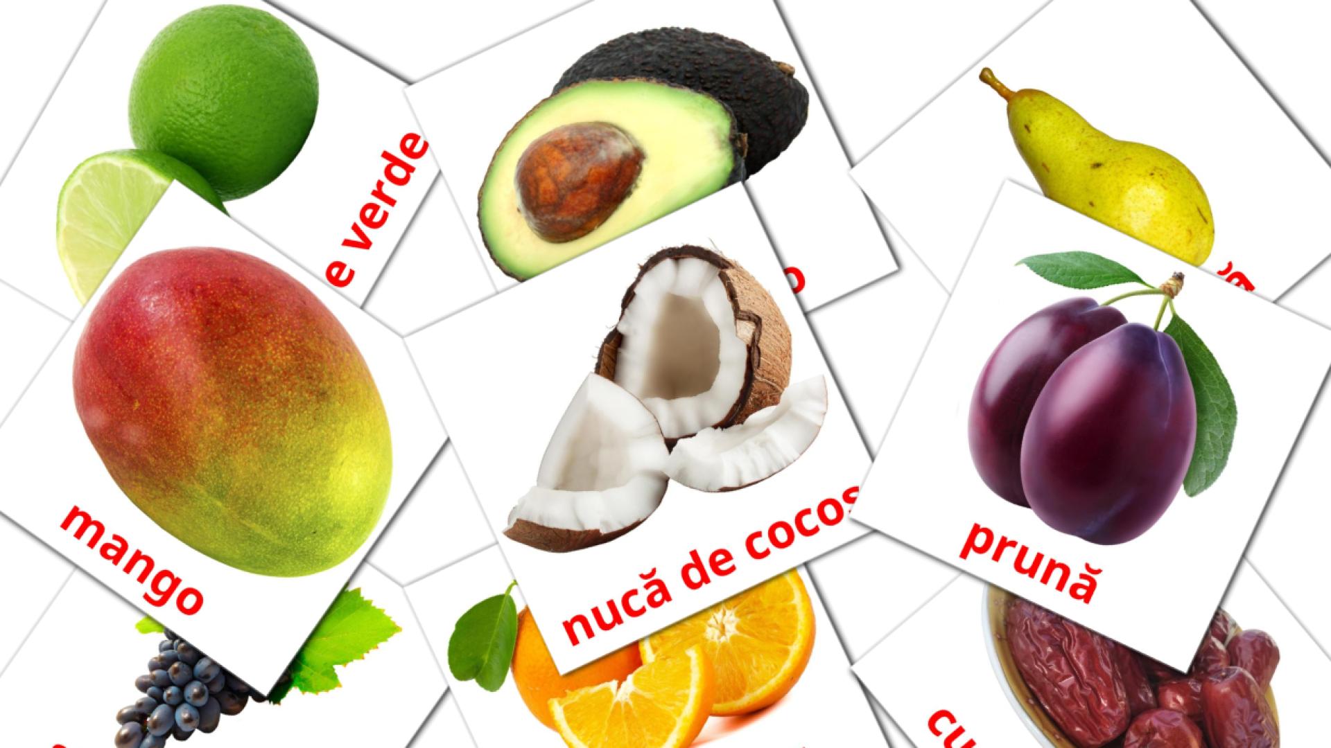 20 flashcards di Fructe