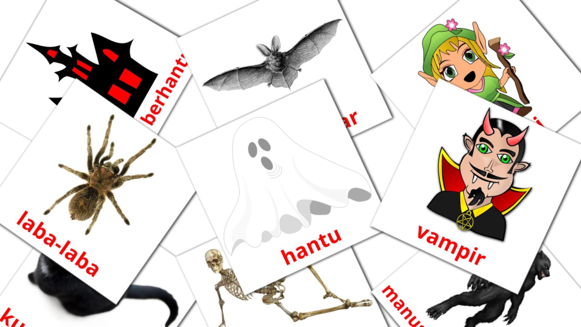 16 Flashcards de Halloween