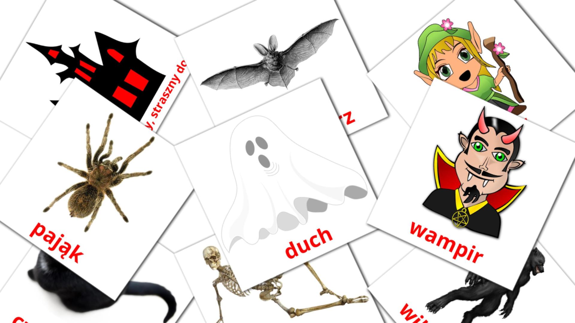 16 Flashcards de Halloween
