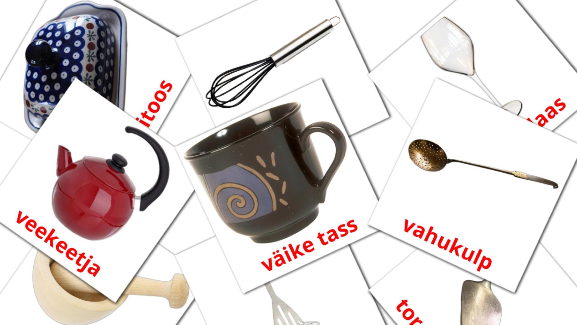 Köök estlands woordenschat flashcards