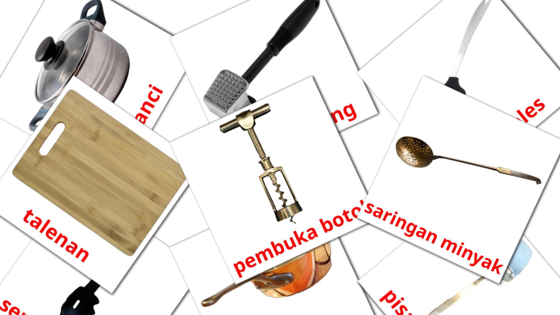 31 Bildkarten für Peralatan Dapur