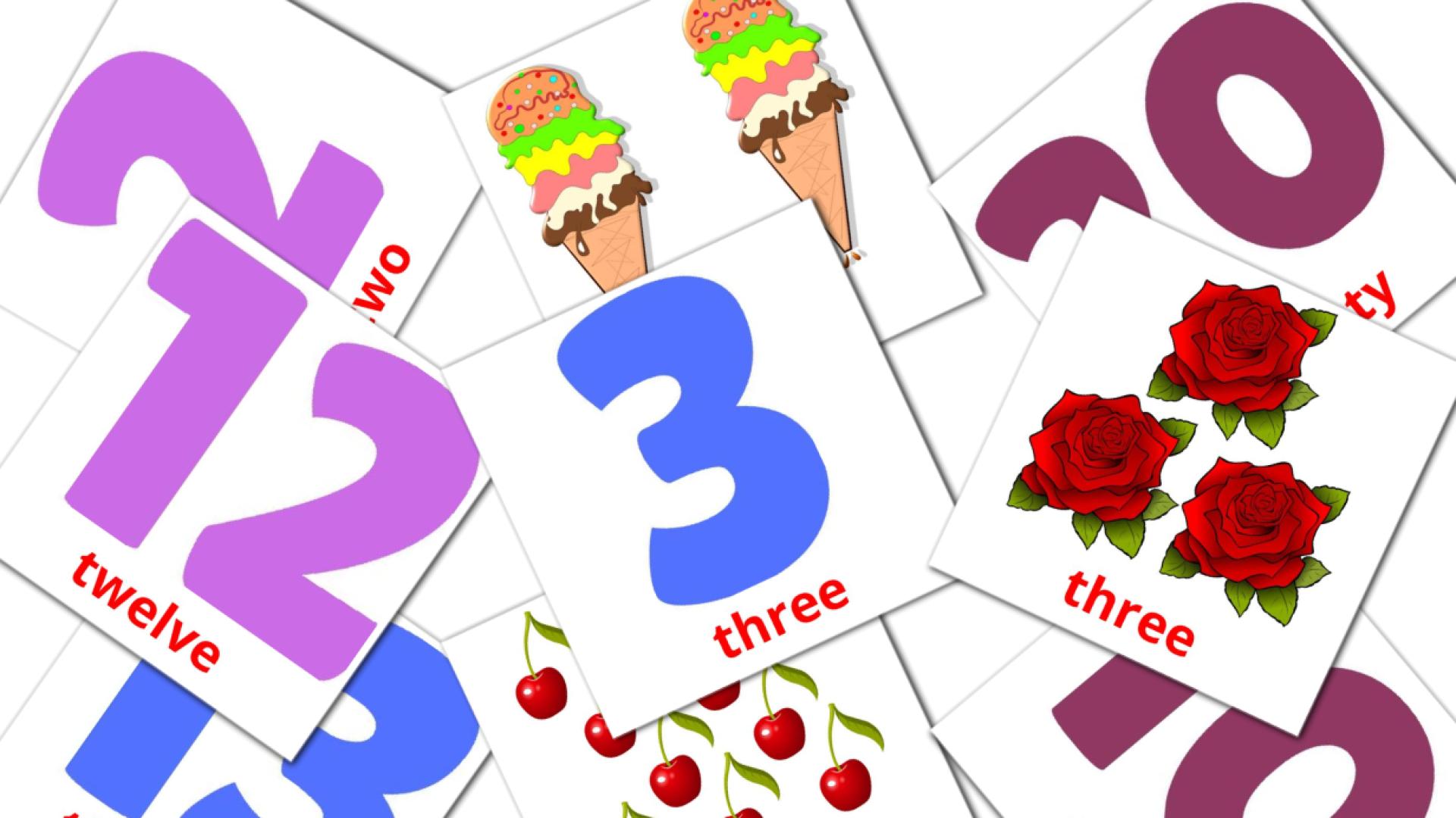 30 tarjetas didacticas de Math