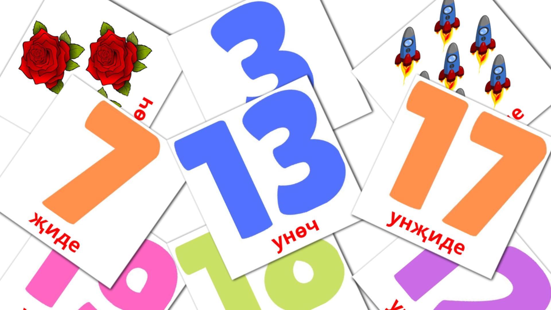 Математика Vocabulário em tatar Flashcards