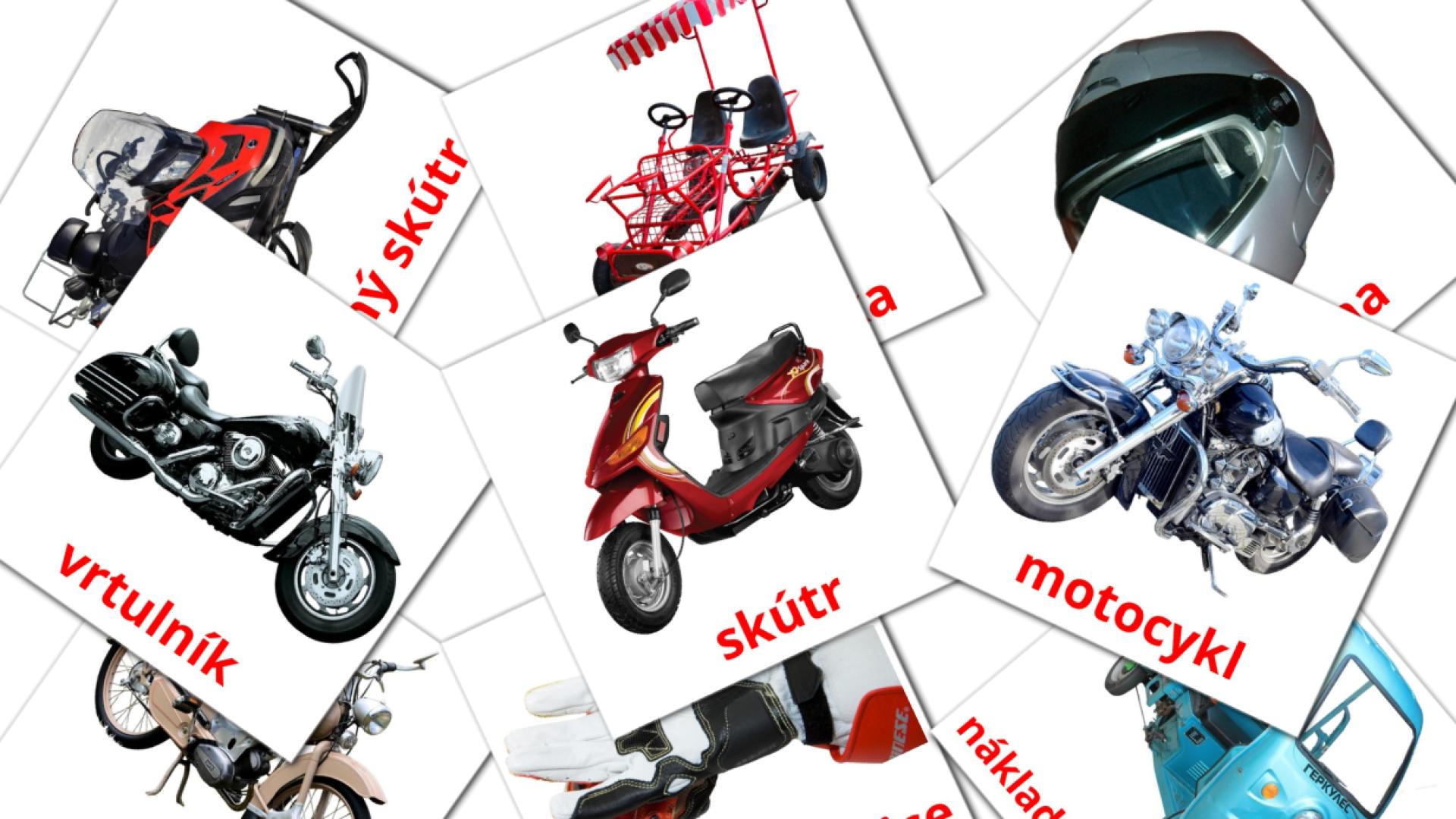 12 Bildkarten für Motocykly