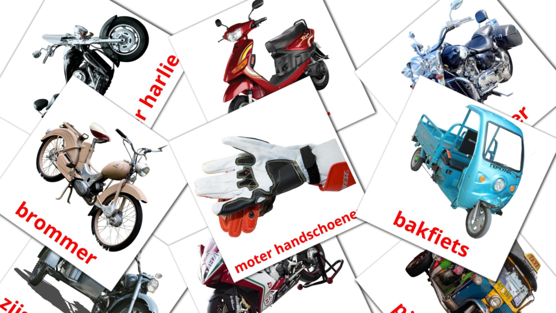 12 Bildkarten für Motorfietsen