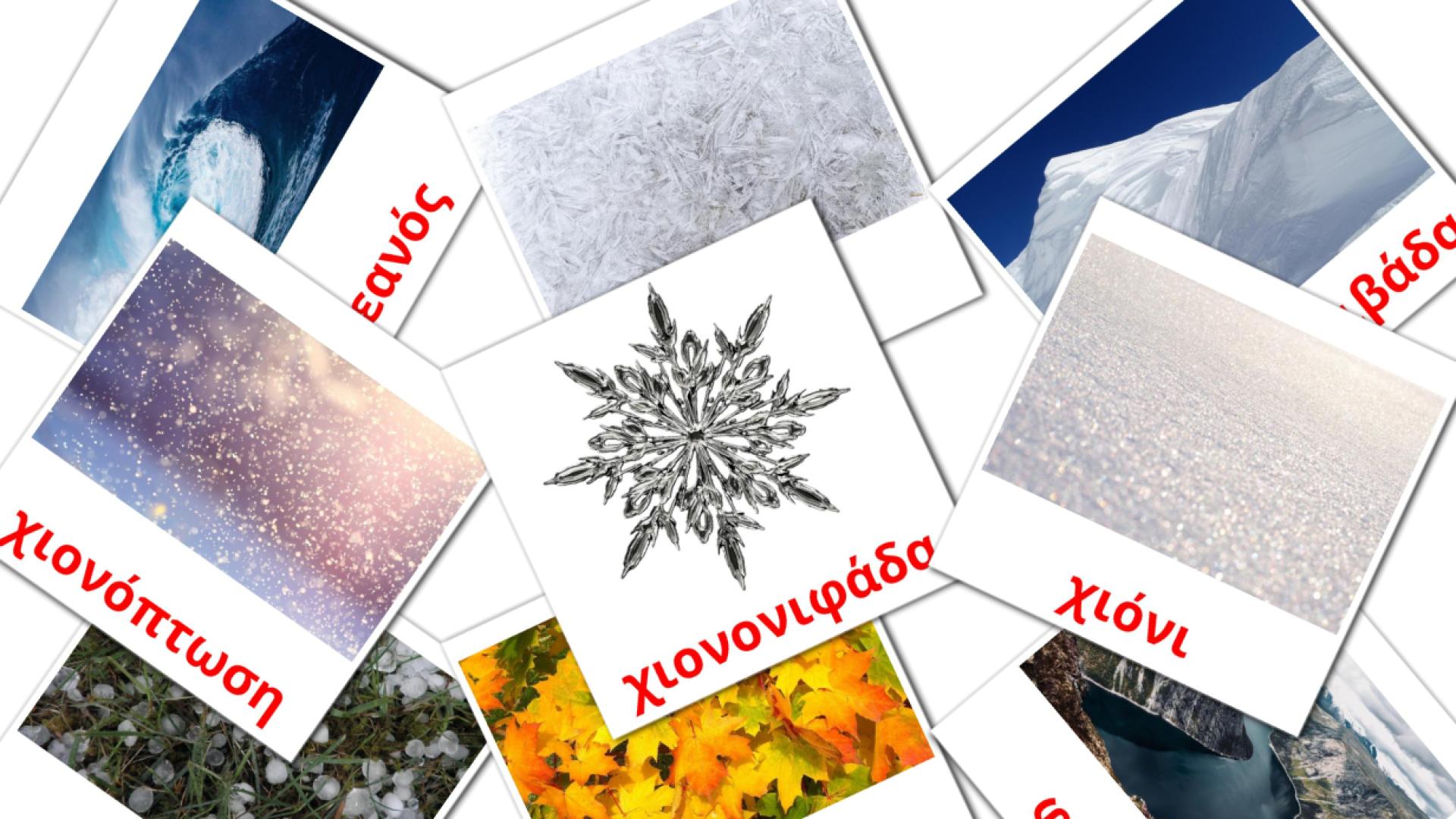 Φύση grieks woordenschat flashcards