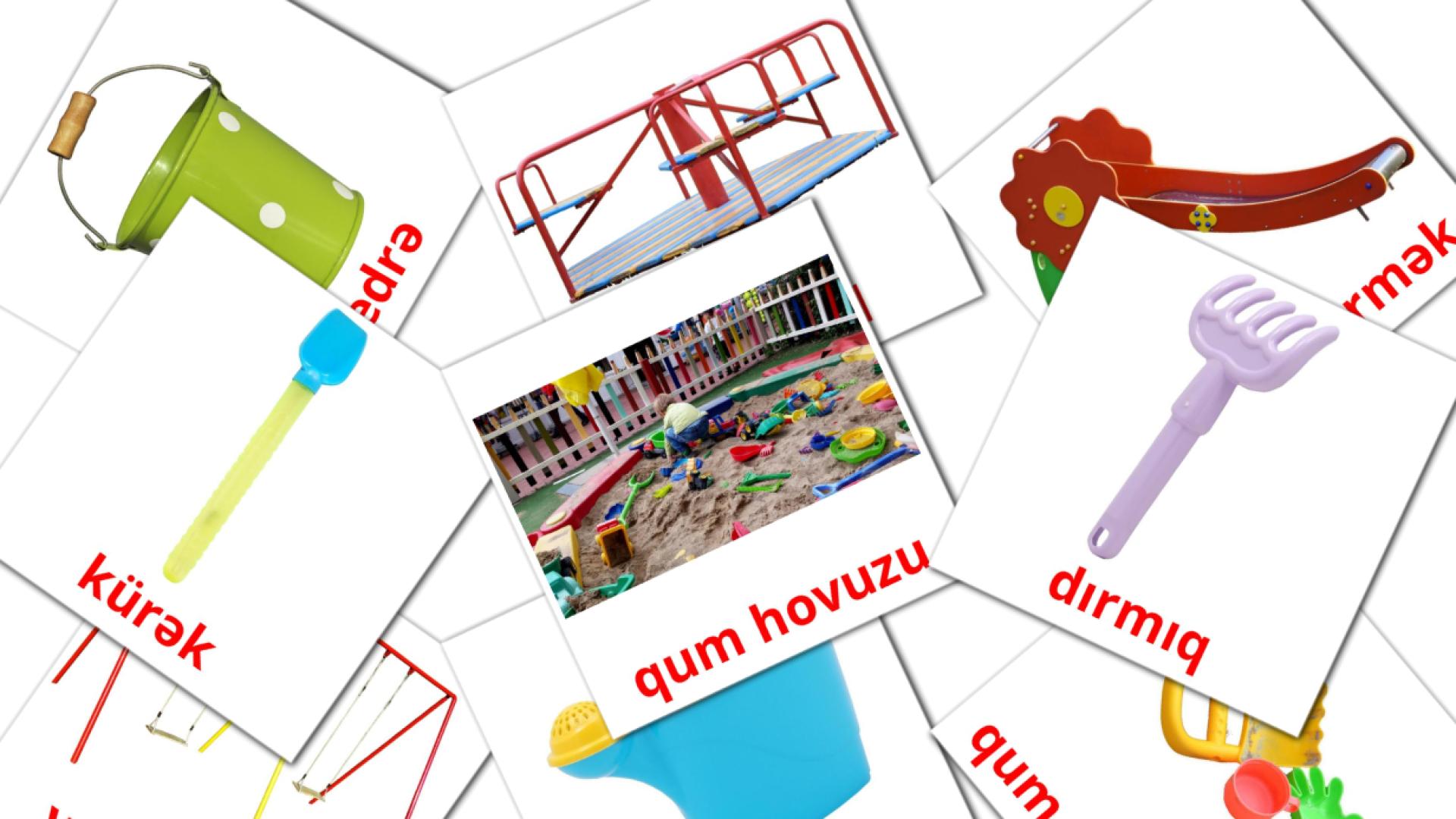 Speelplaats - azerbeidzjaanse woordenschatkaarten