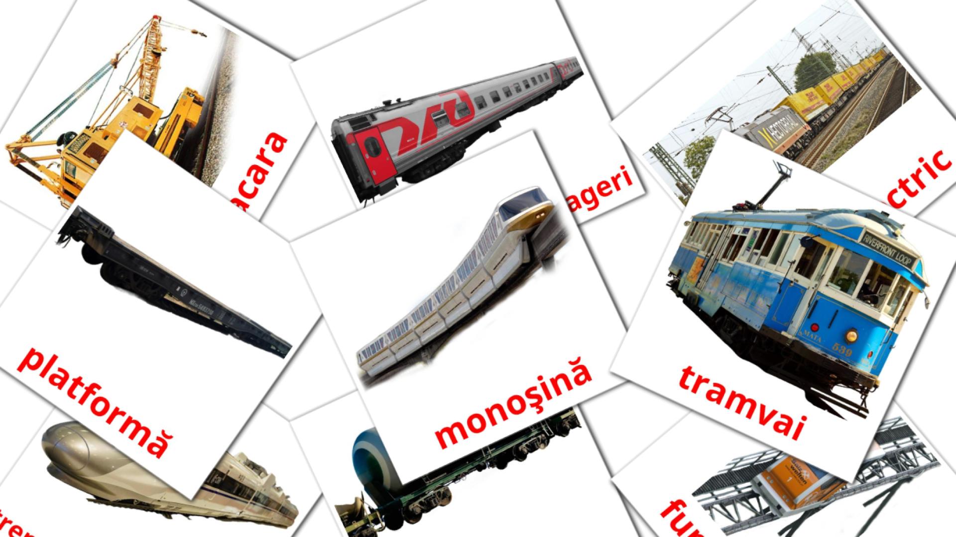 18 tarjetas didacticas de Transport ferat
