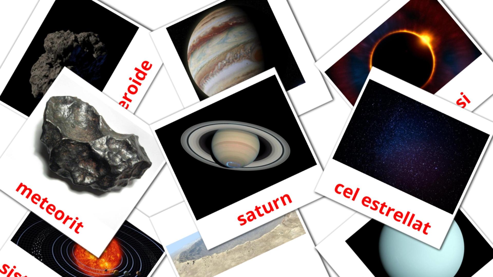 21 Bildkarten für sistema solar