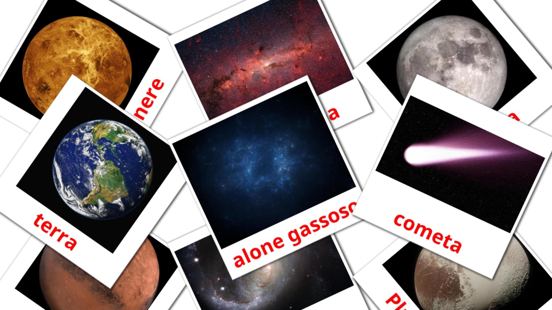 21 tarjetas didacticas de Sistema solare