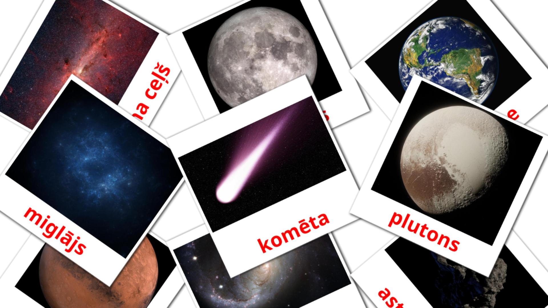21 Bildkarten für Saules sistēma