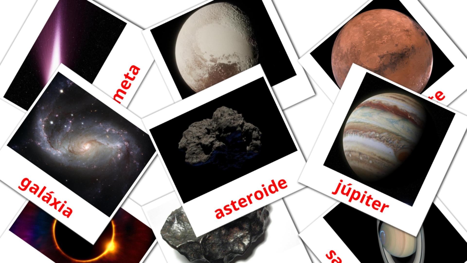 21 Bildkarten für Sistema Solar