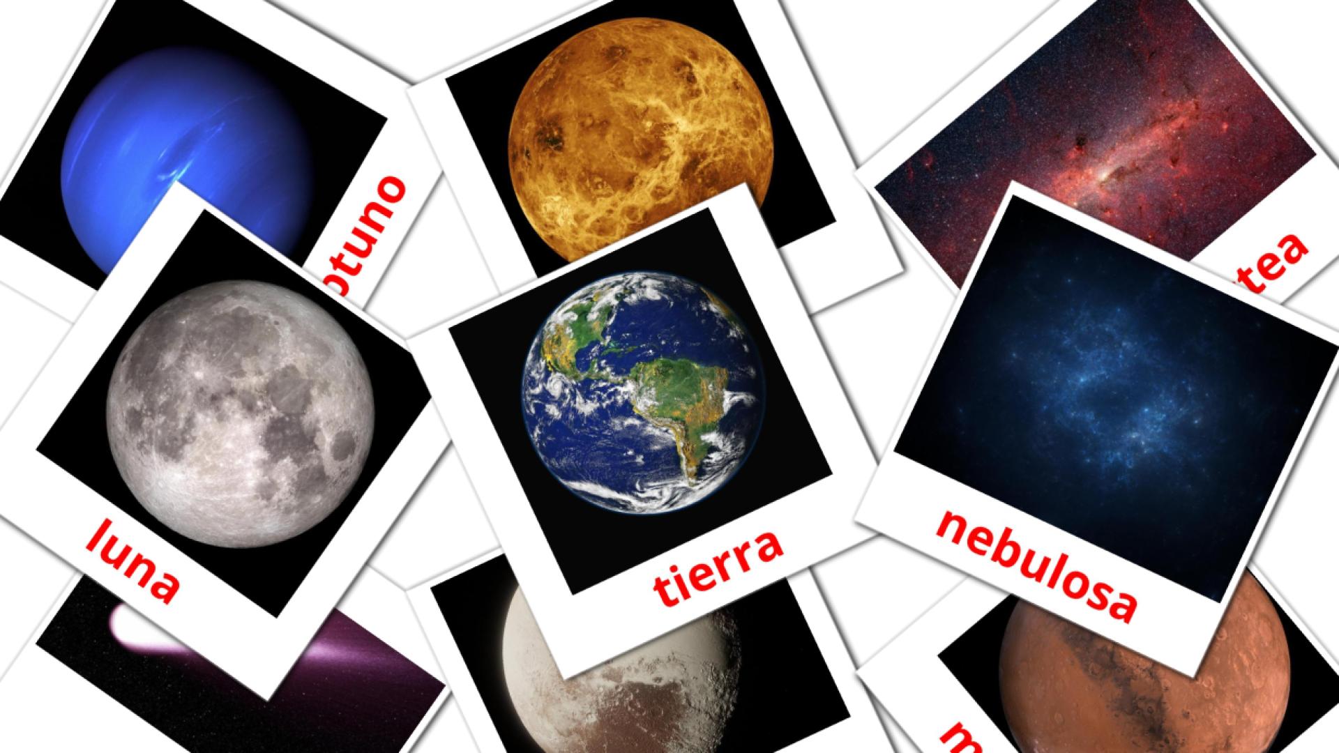 21 tarjetas didacticas de Sistema solar