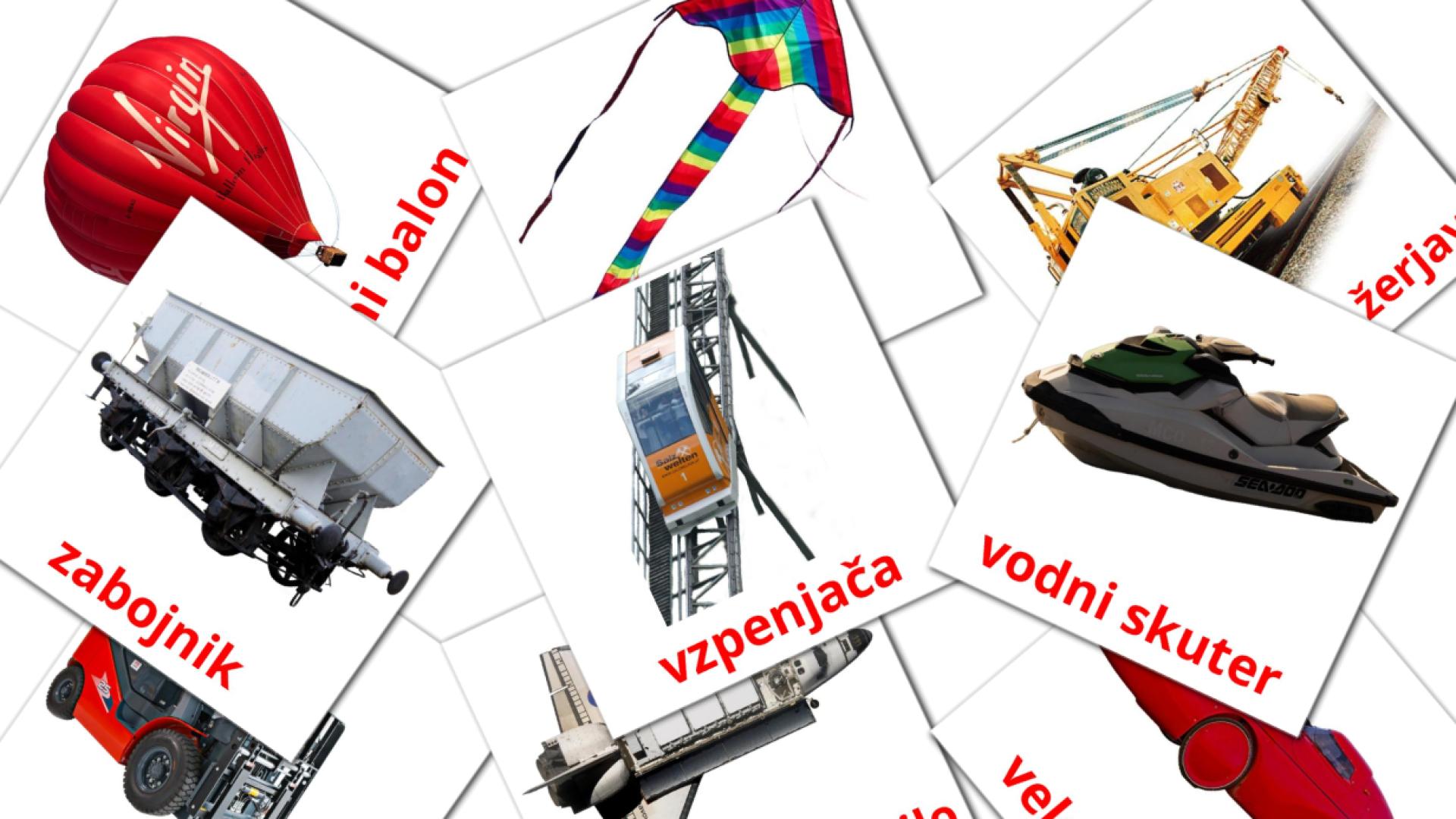 Promet Flashcards di vocabolario sloveno