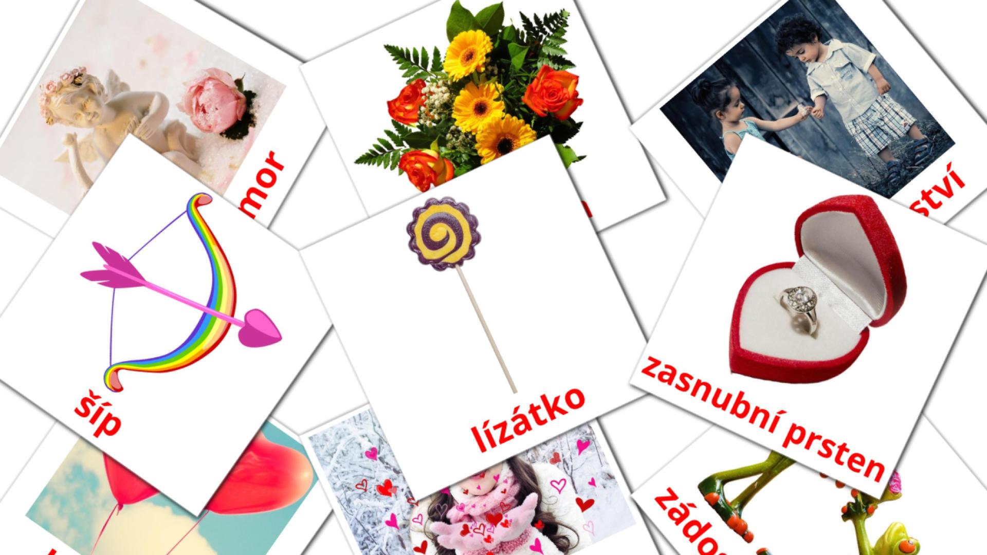 18 Bildkarten für Svátek zamilovaných