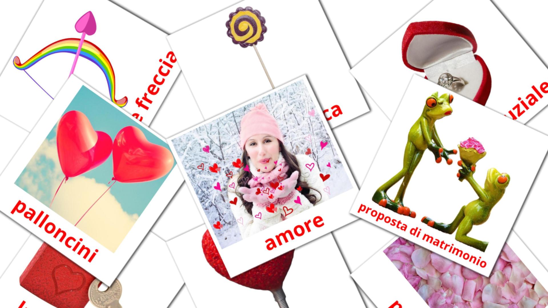 18 Bildkarten für San Valentino