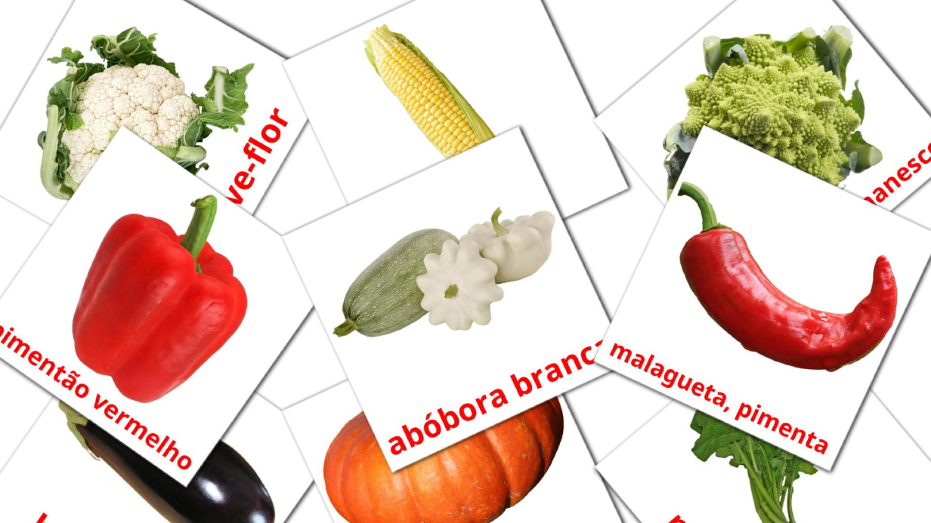 29 tarjetas didacticas de Legumes