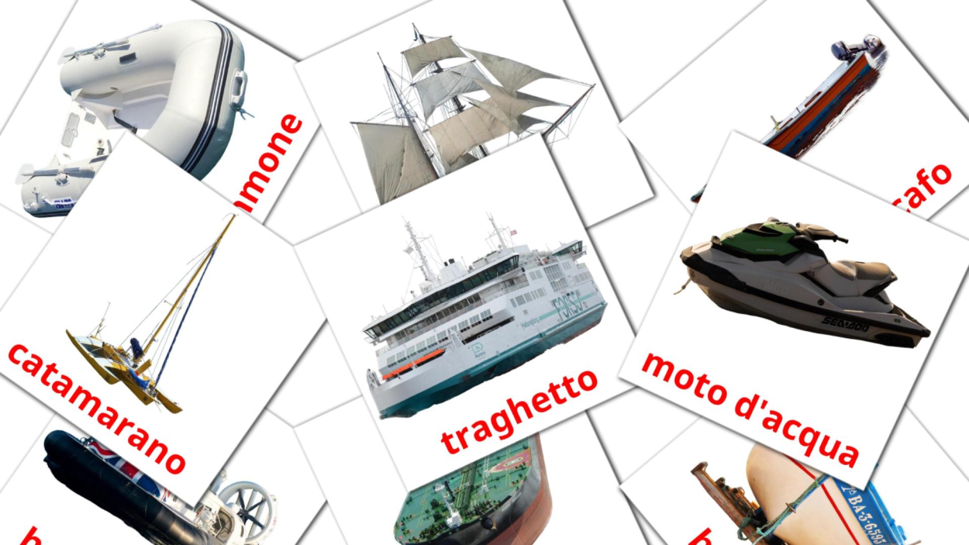 18 Bildkarten für Trasporto d'acqua