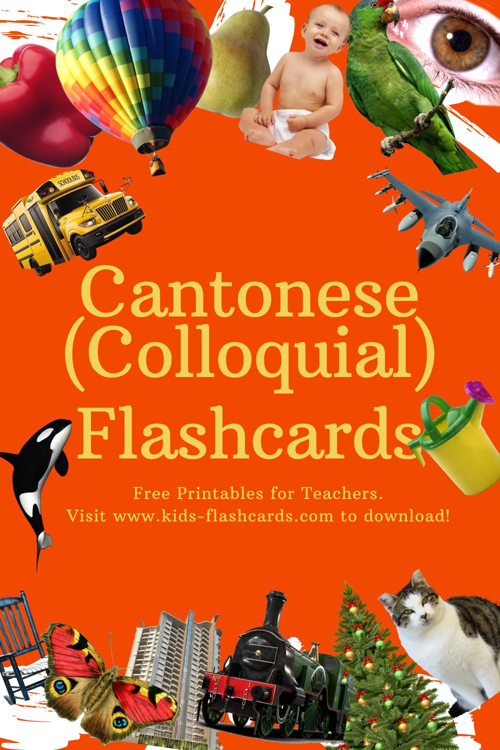 Worksheets to learn Cantonese(Colloquial) language