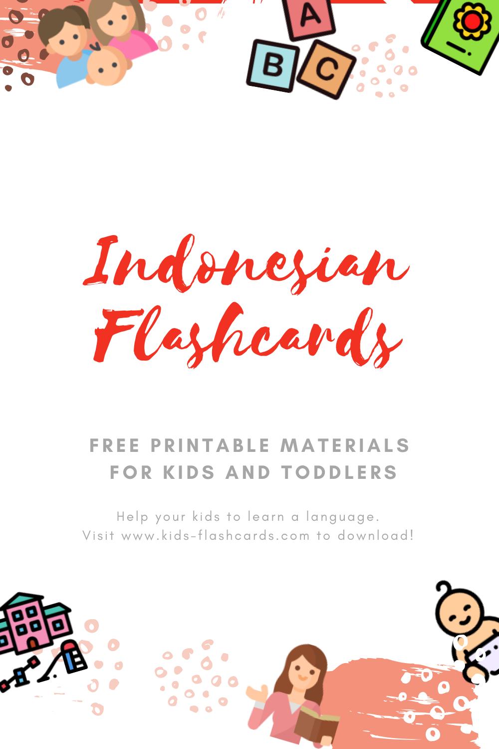 Free Indonesian Printables
