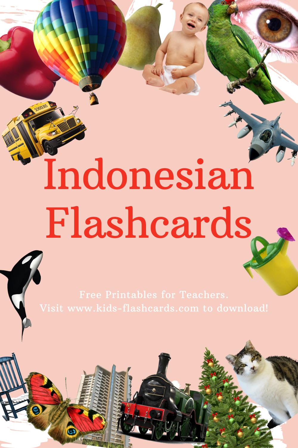 Worksheets to learn Indonesian language