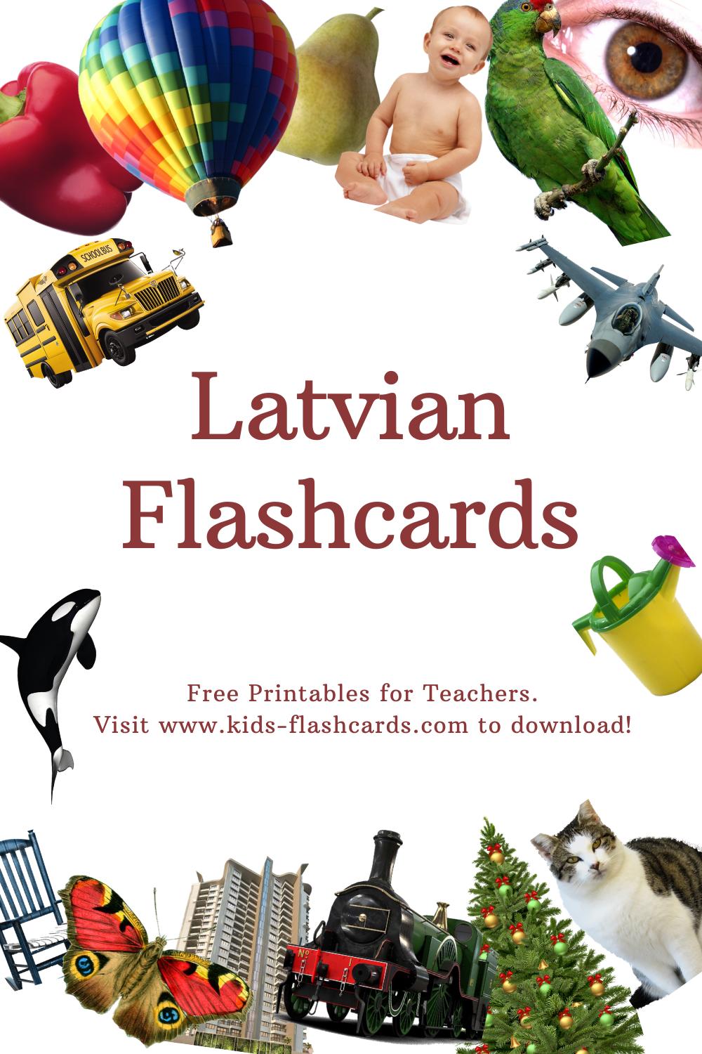 Worksheets to learn Latvian language