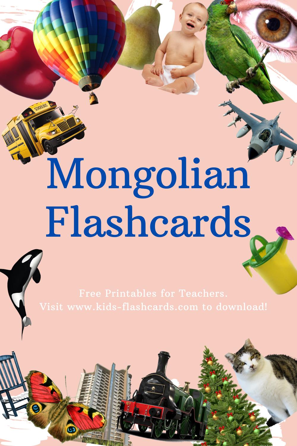 Worksheets to learn Mongolian language