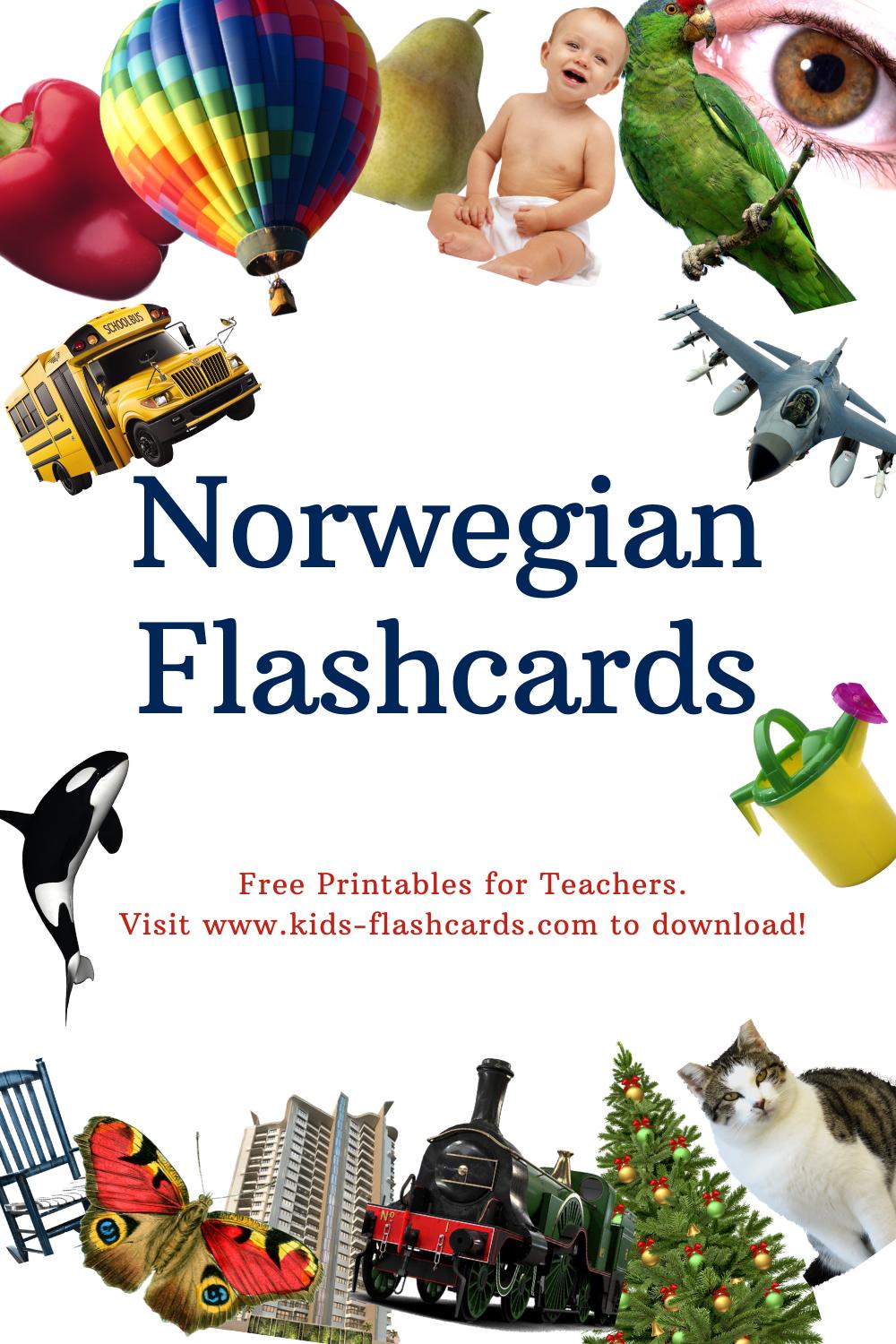 Worksheets to learn Norwegian language