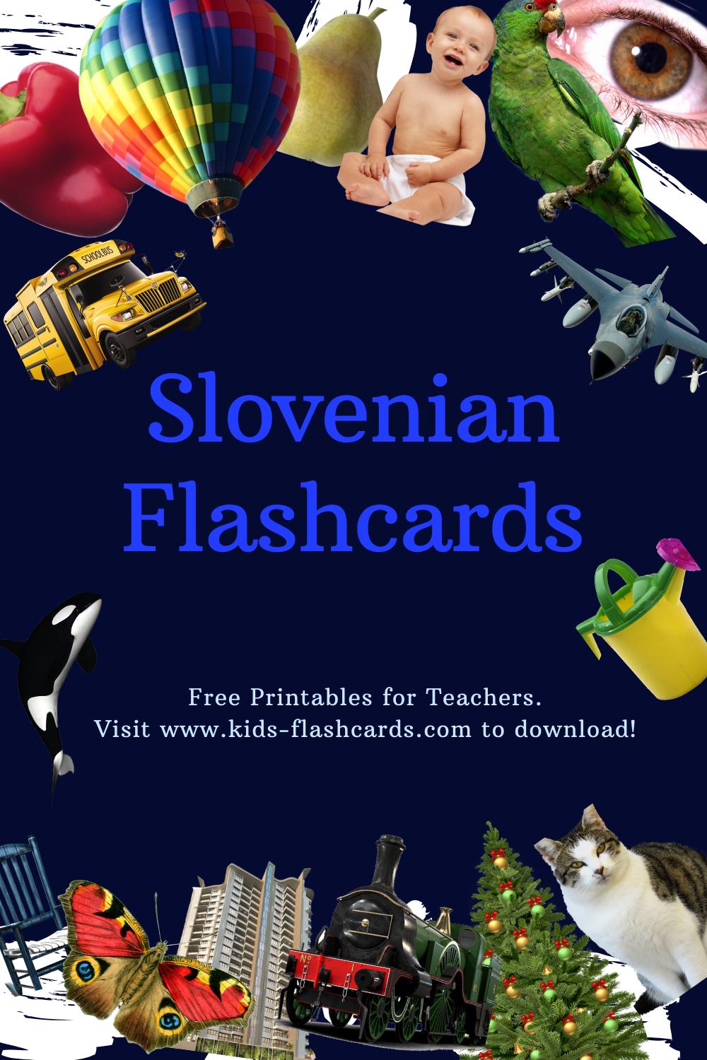 Worksheets to learn Slovenian language